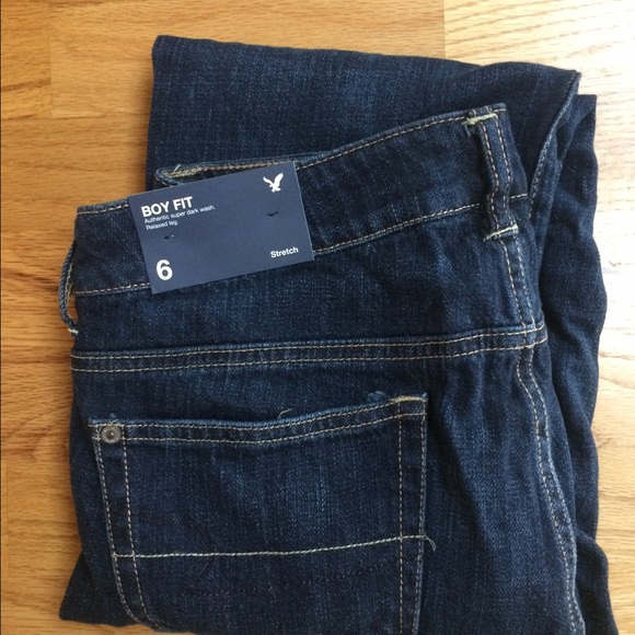 American Eagle Boy Fit Jeans Size 6,Ankle