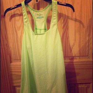 Green workout tank.