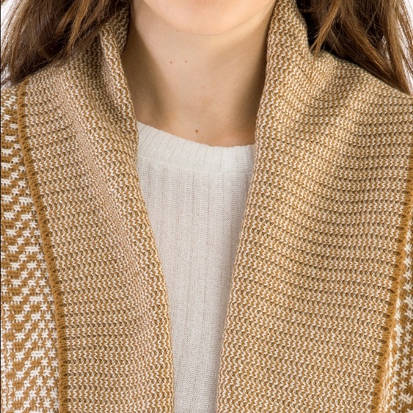 {BB DAKOTA} 'Kali' Wrap Sweater Cardigan Tan - Picture 3 of 4