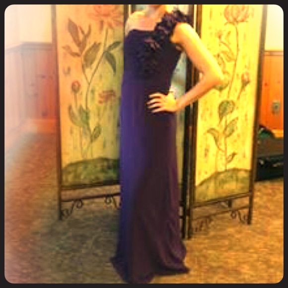 Dresses & Skirts - Alexia Designs 6 -Purple one shoulder evening gown