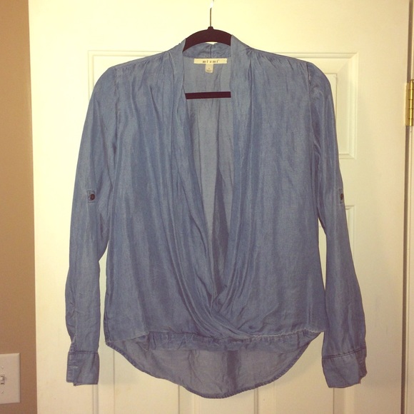 Miami chambray open front shirt