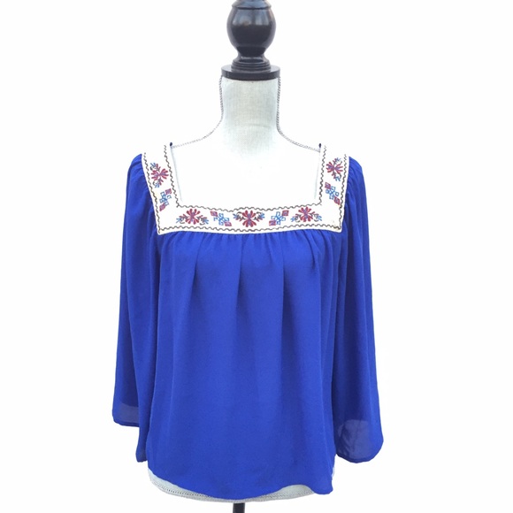 Flying tomato Tops - •HP• Blue boho top