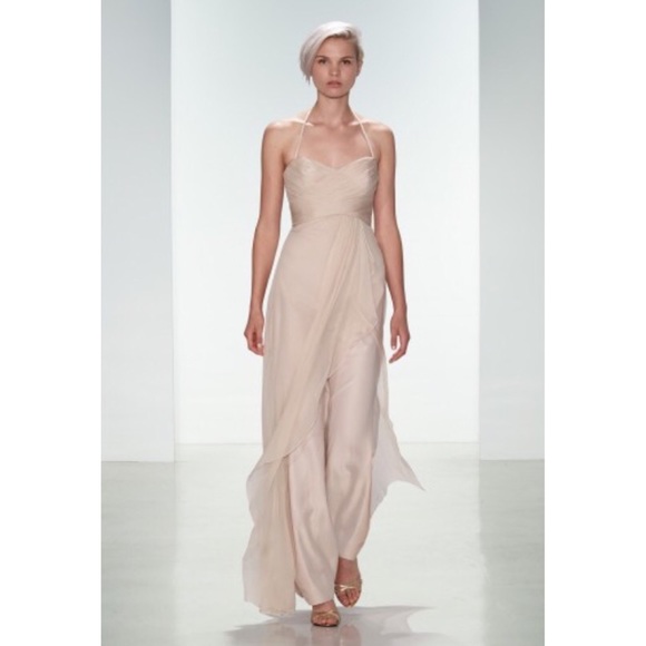 Amsale | Dresses | Amsale Chiffon G939c Bridesmaid Vanilla Size 4