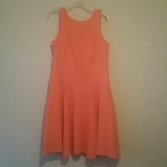Modest coral dress