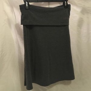 Gray Midi Skirt Old Navy