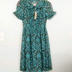 NWT Sheer Floral Betsey Johnson Dress