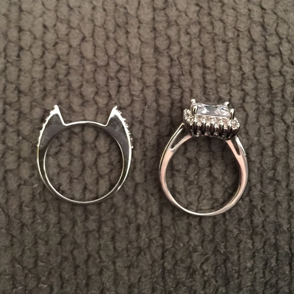 PRINCESS CUT RING SET - Picture 4 of 4