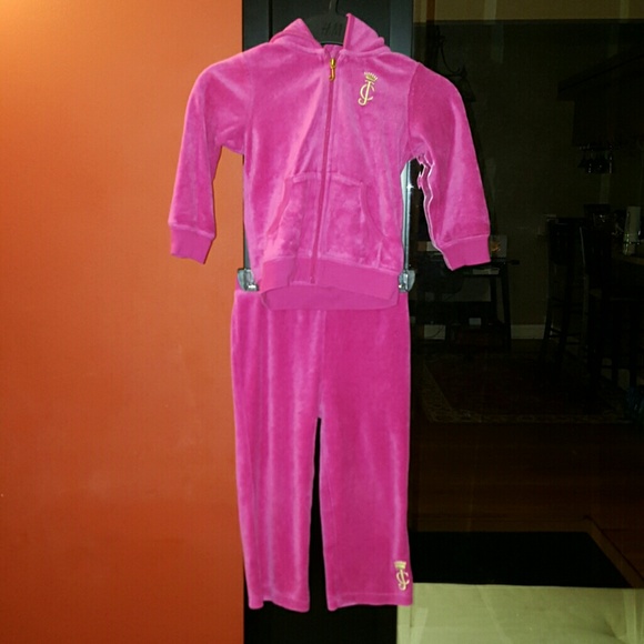Auth juicy couture kids tracksuit size 2t 24m