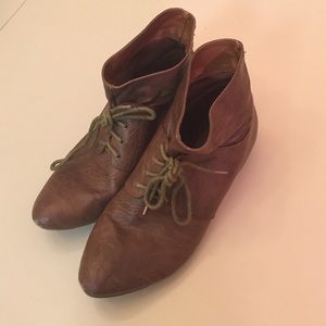 Brown ankle booties