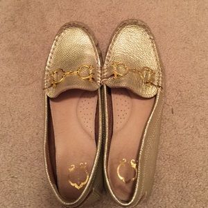 C Wonder Gold Driving Loafer