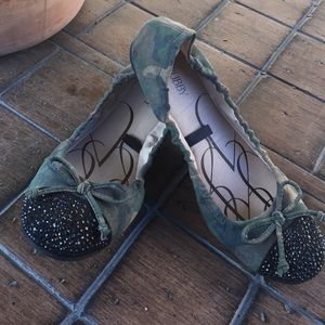 Sam & Libby Camouflage Ballet Flats
