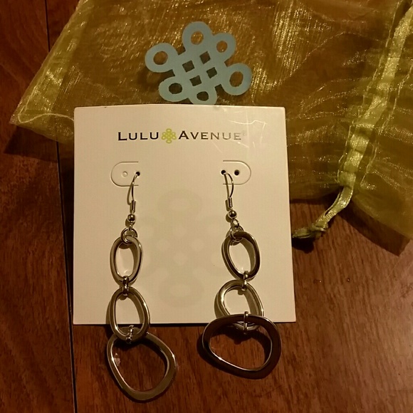 Silver Off Balance Earrings - Picture 1 of 3