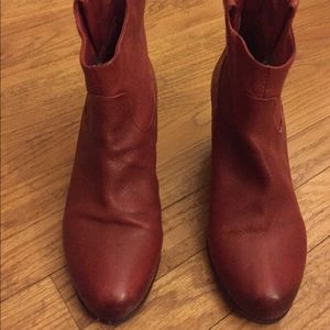Red Cowboy Booties