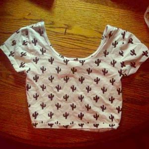 ONE DAY SALE! Cactus crop top