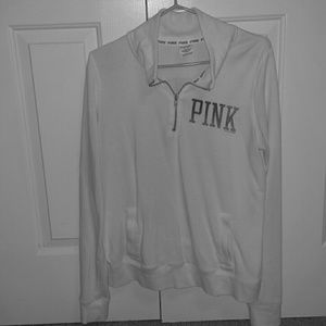 White Quarter Zip Pullover