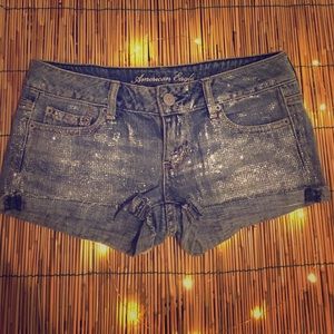 SOLD American Eagle Glittery Short Short