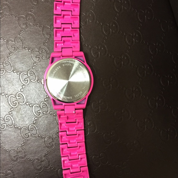 Fashion Pink Watch with stones