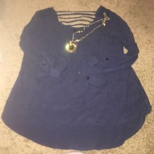Navy Blue blouse