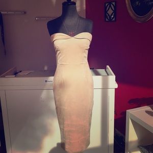 Suede Sweetheart Dress
