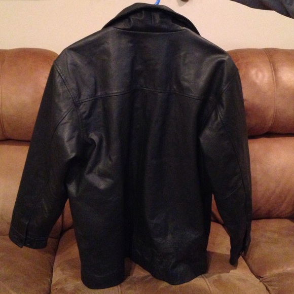Kids Black Leather Jacket - Picture 2 of 4