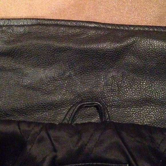 Kids Black Leather Jacket - Picture 3 of 4