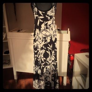 Black Floral Maxi Dress