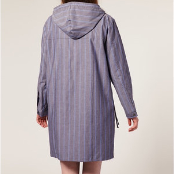 Striped Parka With Hood - Picture 2 of 5
