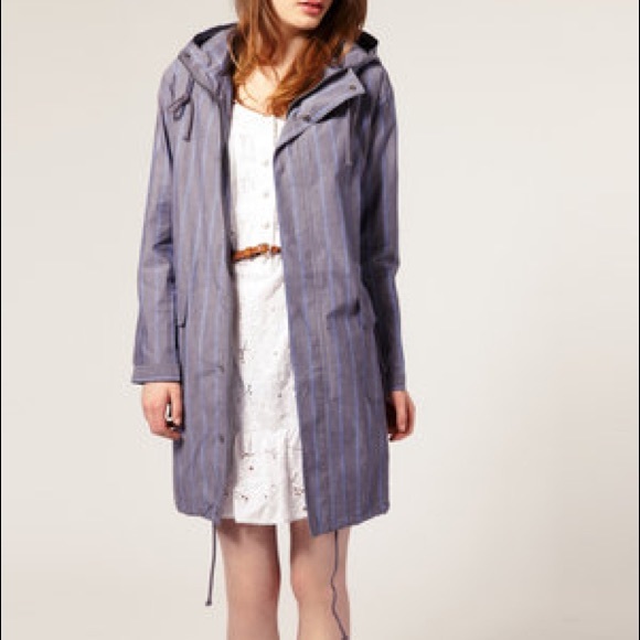 Striped Parka With Hood - Picture 3 of 5