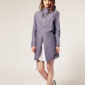 Striped Parka With Hood