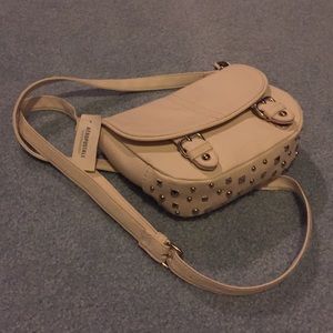 Cream studded Aeropostle cross body bag