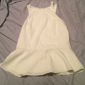 Creme peplum top size m