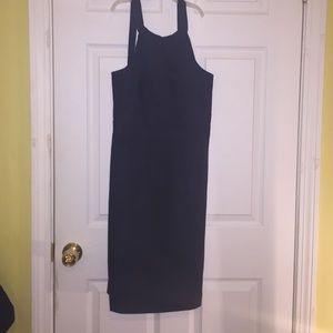 Navy blue, never worn, J.Crew dress.