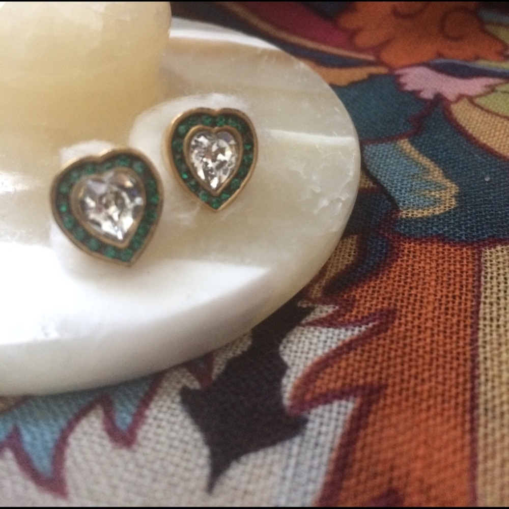 Indian Heart Jeweled Earrings