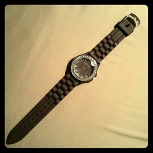 Dark brown Geneva watch