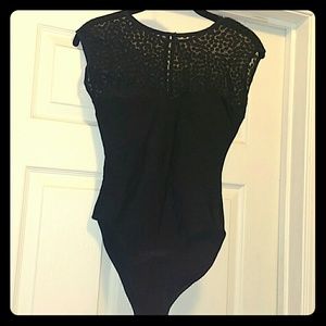 American Apparel Cotton mesh body suit