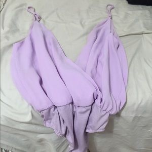 Tobi- XS lavender body suit