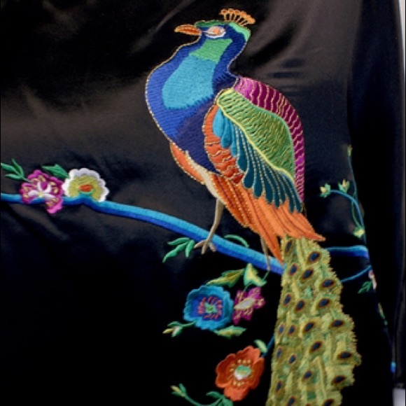 VOOM Mayura Peacock Blouson Dress - Picture 2 of 3