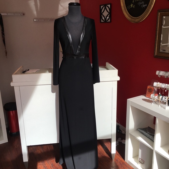 Deep V-Neck Maxi Dress