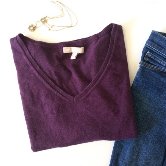 Banana Republic Sweaters - Purple v-neck sweater
