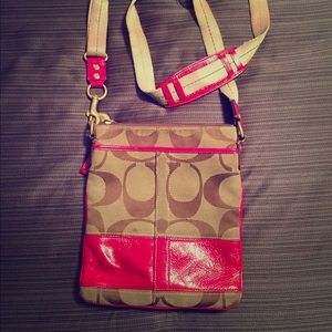 Coach Pink Side Purse