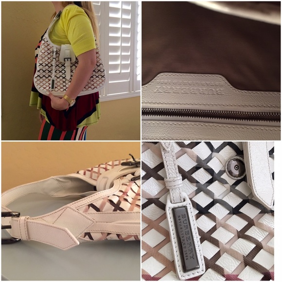 SOLD☺️ Burberry white patent leather bag. - Picture 3 of 4