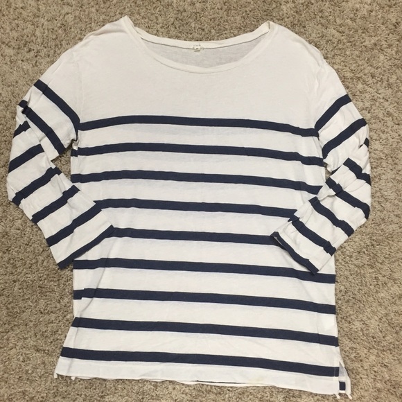 J. Crew 3/4 length sleeve striped shirt-NVR WORN💙