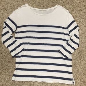 J. Crew 3/4 length sleeve striped shirt-NVR WORN💙