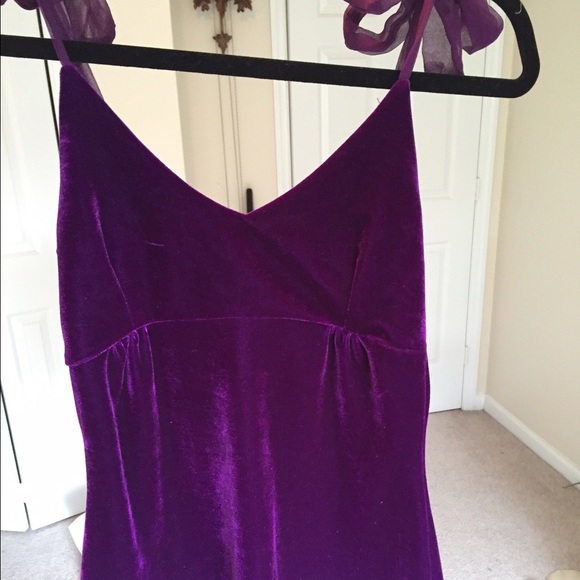 Purple velvet date night top - Picture 2 of 4