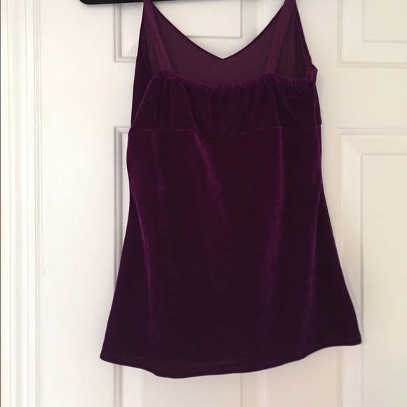 Purple velvet date night top - Picture 3 of 4