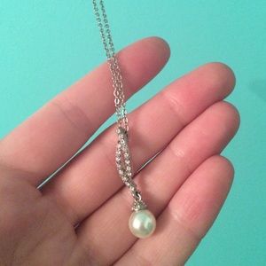 Pearl & diamond necklace
