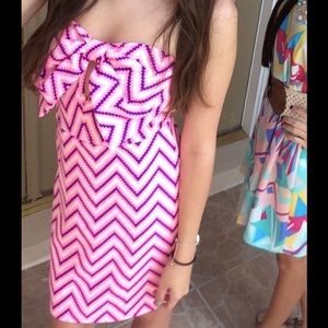 Strapless bow dress from Hope's Boutique!