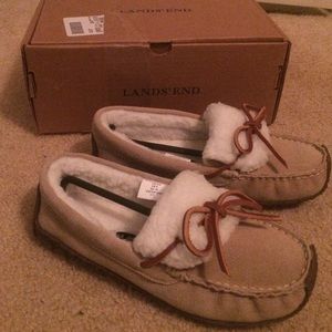 Lands' End Suede Moccasins