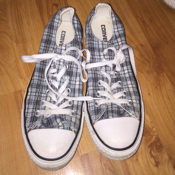 Plaid Converse Almost New Women's size 8