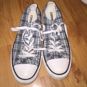Plaid Converse Almost New Women's size 8